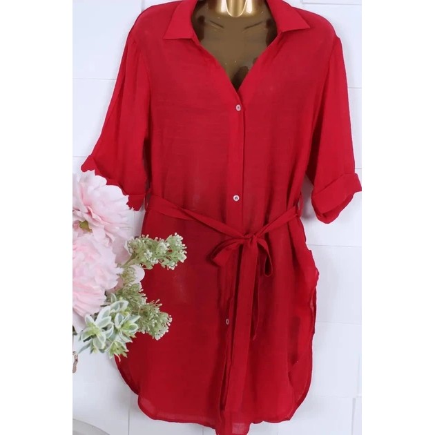 Z.Five Red Beach Tunic with Belt