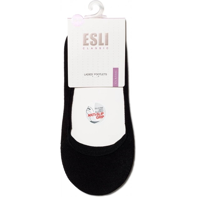أحذية ESLI القطنية - سوداء للنساء مع نعل مضاد للانزلاق