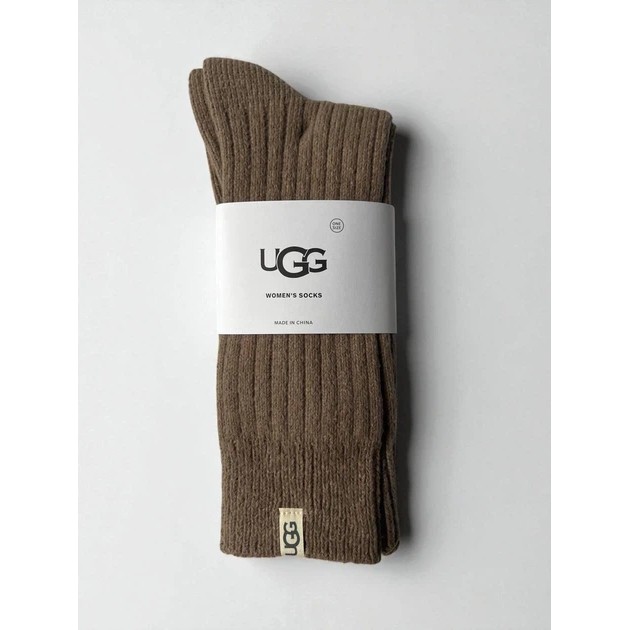 Damen UGG Socken aus Baumwolle — Schokoladiger Komfort für Zuhause