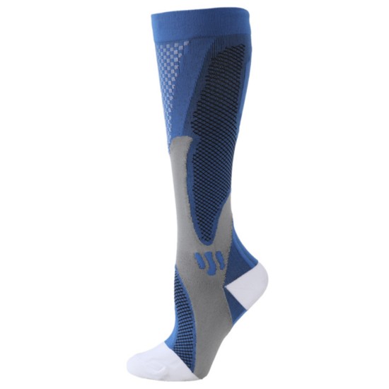 Medias de Compresión Runner BROTHOCK en Azul – Soporte y Comodidad Deportiva