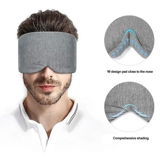 Masque de sommeil Relax gris – repos confortable