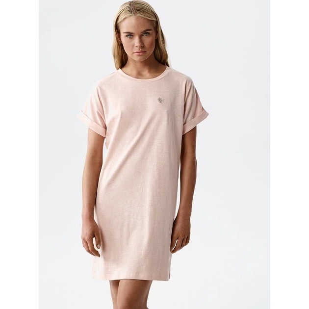 Women's Cotton Nightgown Atlantic — Peach Elegance for Sleep