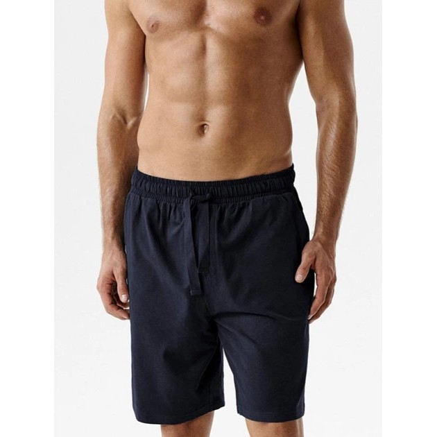 Shorts de pyjama pour homme Atlantic - coton bleu marine