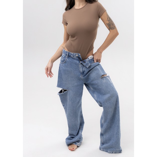Body elástico marrón para mujer – comodidad diaria