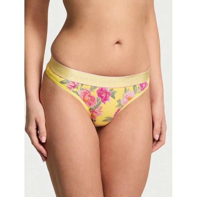 Tangas en coton jaunes Victoria's Secret pour femme - confort et style