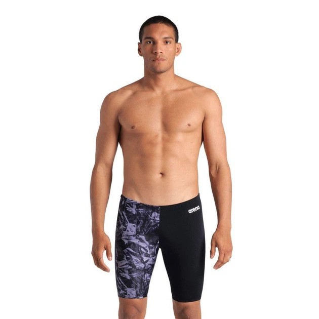 Herren ARENA TEAM CRACKLE Schwimm-Jammer — schwarz aus Max Life Eco