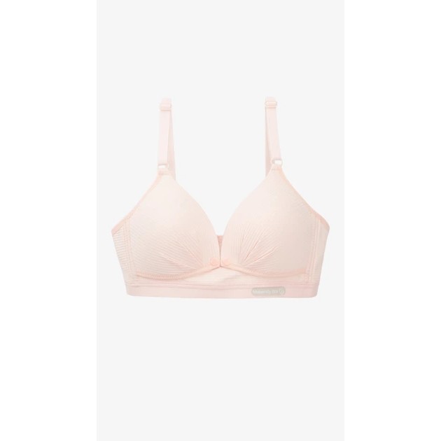 Cotton Nursing Bra — Pink Comfort for Moms