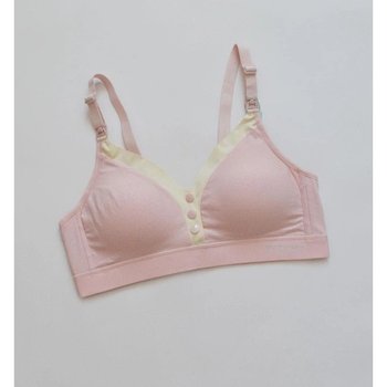 Cotton Maternity Bra – Pink Comfort for Nursing