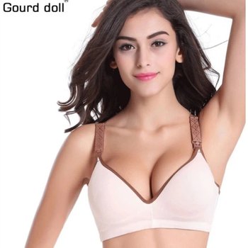 Cotton Nursing Bra — Comfort and Style in Beige
