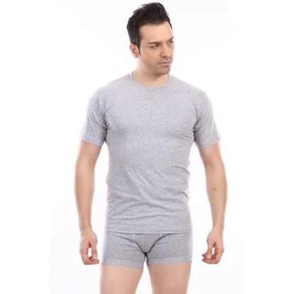 Herren T-Shirt Jiber grau — Baumwollkomfort