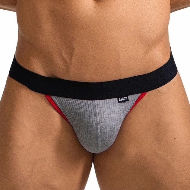 Lingerie érotique masculine Jocky GT75 grise - nouvelles sensations