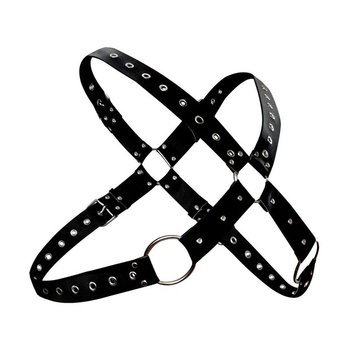 Men's Black Leather Harness by Art of Sex
