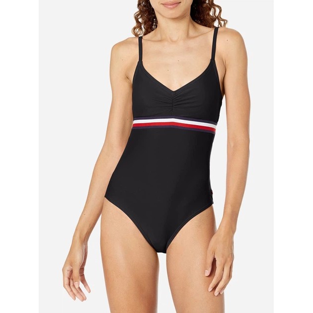 Damen Badeanzug Tommy Hilfiger in Schwarz — Stil und Komfort