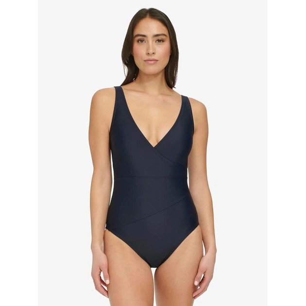 Dunkelblauer Tommy Hilfiger Damen Badeanzug — Komfort & Stil