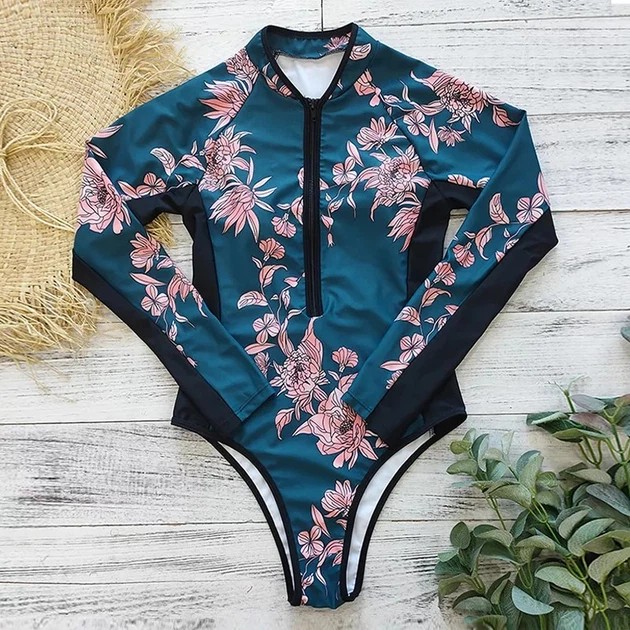 Bañador deportivo femenino azul oscuro - comodidad para el deporte