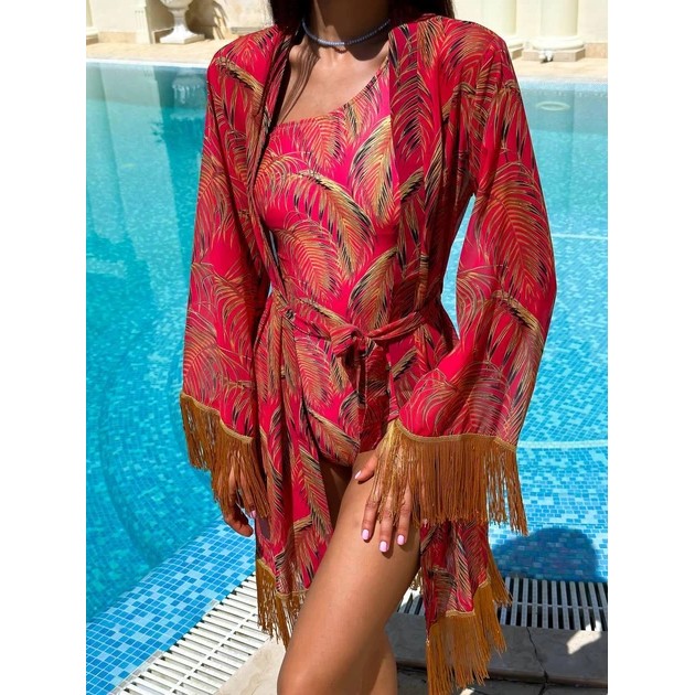 Red Pareo by Domino — Stylish Beach Accessory