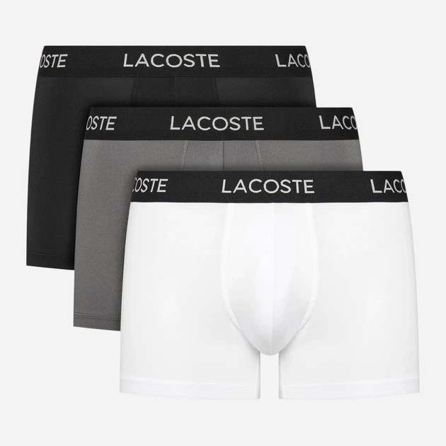 Lacoste Men's Boxer Set 3 pcs Black/Grey/White