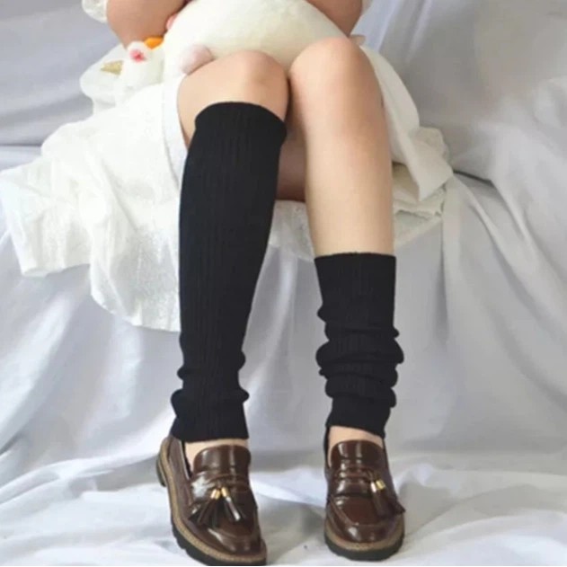 Chaussettes en tricot noires - confort et style