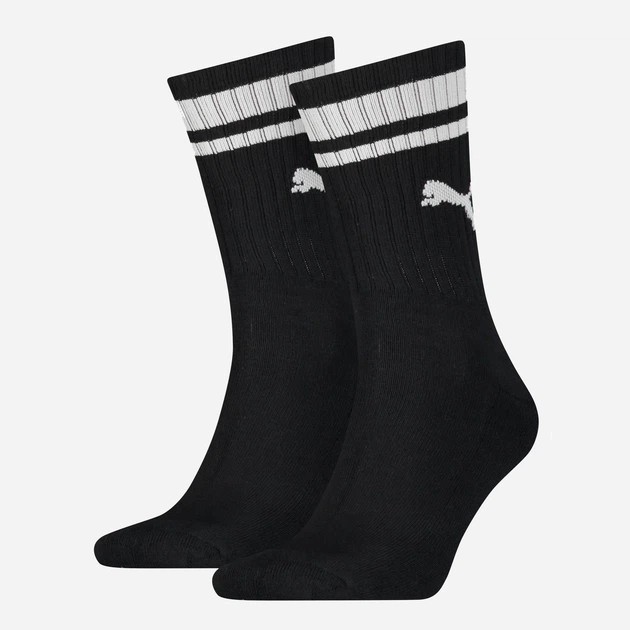 Set von Damen Baumwollsocken Puma Crew Heritage Stripe