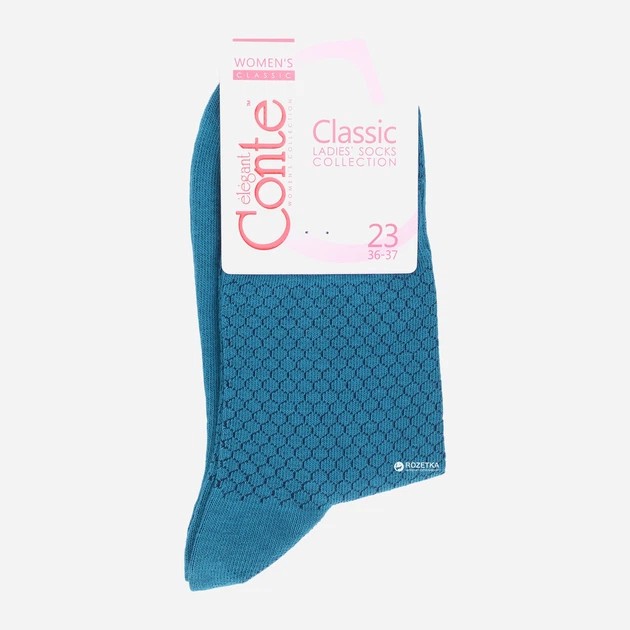 Chaussettes femme Conte – coton en vert foncé
