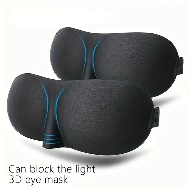 Masque de sommeil 3D en polyester – confort optimal et obscurité totale