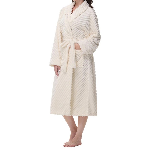 Robe en éponge pour femme couleur champagne - douce et chaude