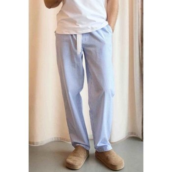 Pantalons en coton pour homme Naviale bleu clair - confort à la maison