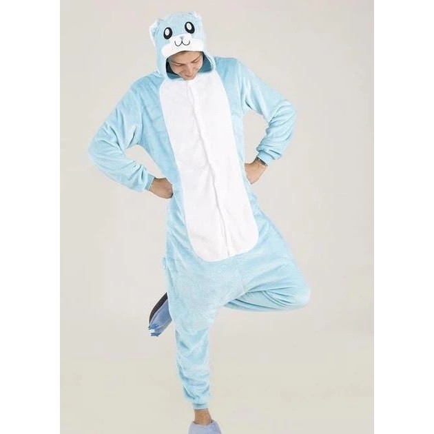 Kigurumi pour homme Lapin en bleu – confort douillet