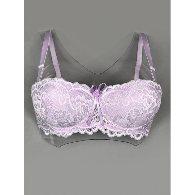 Sostén ISSA PLUS lila con copa push-up para mujer