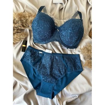 Lanny Mode Blue Bra and Lace Panty Set