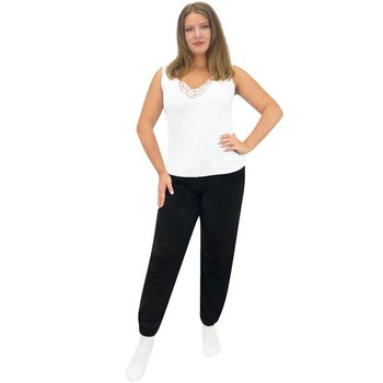 Women's White Lace Insert Tank Top — Style and Comfort