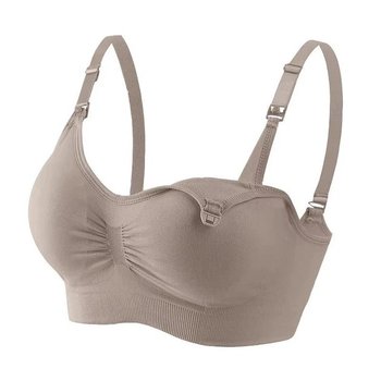 Nursing Bra without Underwire — Comfort for Moms, Coffee Color