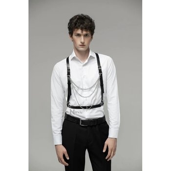 Men's Nova Leather Harness in Black