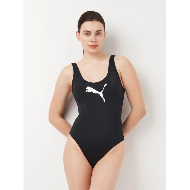 PUMA Swim Women’s Black Swimsuit — Stylish and Comfortable