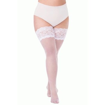 Wedding White Stockings ANNES Cecile with Lace 20 Den