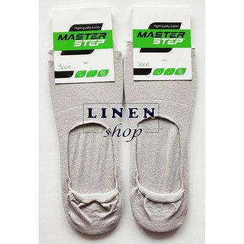 Beige Cotton Footies with Silicone Heel Grip — Everyday Comfort