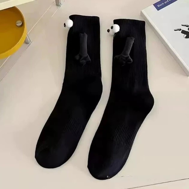Chaussettes Universelles avec Aimants et Yeux en Noir