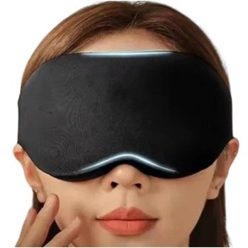 3D Black Sleep Mask — Comfort and Style