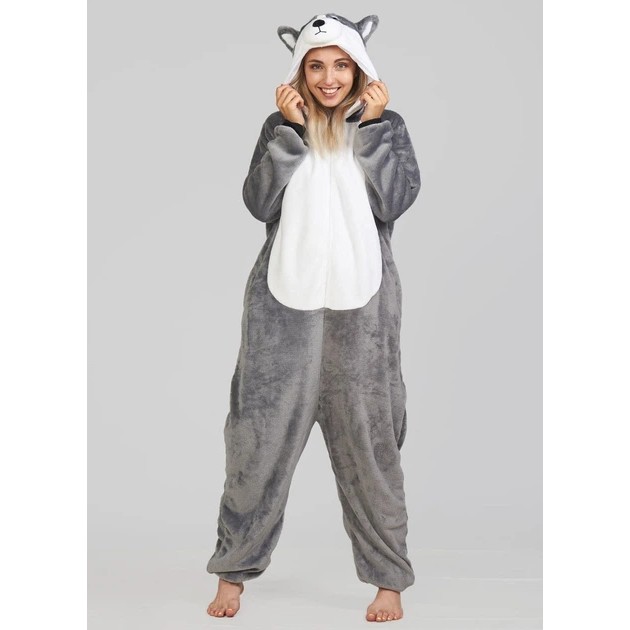 My Kigu Graue Kigurumi-Pyjama für Damen und Teenager — Gemütlicher Komfort zu Hause