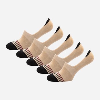 MZ Men's Ankle Socks Beige Set of 5 Pairs