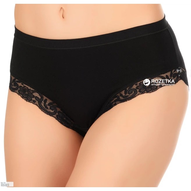 Braguitas Jadea de algodón negro para mujer