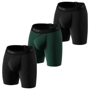 Men's Boxer Briefs Long 2.0 Black Series Pack