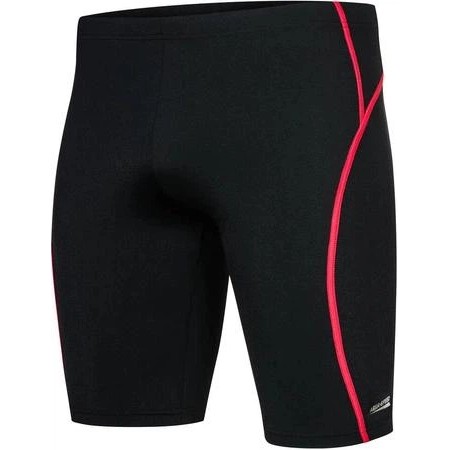 Herren Schwimmshorts Aqua Speed BLAKE in Schwarz und Rot — Sportlicher Komfort