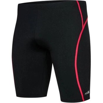 Men's Swim Shorts Aqua Speed BLAKE in Black and Red — Sporty Comfort