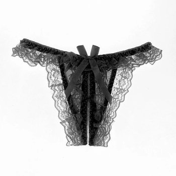 Lace Panties 'Secret Design' in Black — Erotic Lingerie