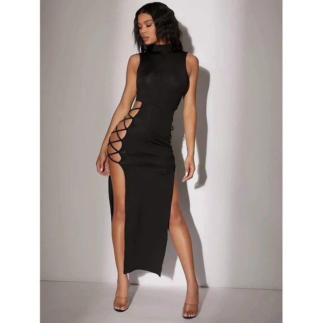 Sexy Lilith Kleid in Schwarz — Atemberaubende Eleganz