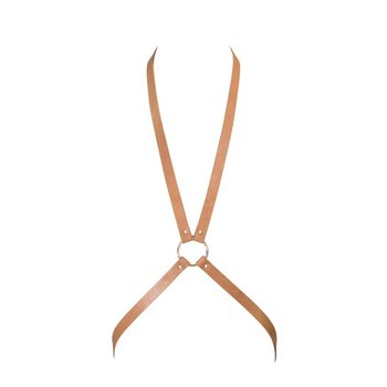 Brown Eco-Leather Body Harness — Stylish Accent for Your Look