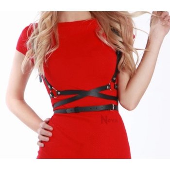 Nova Eco-Leather Harness — Stylish Women's Black Model