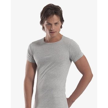 Men's Oztas Ribbed T-Shirt in Grey — Comfort and Style