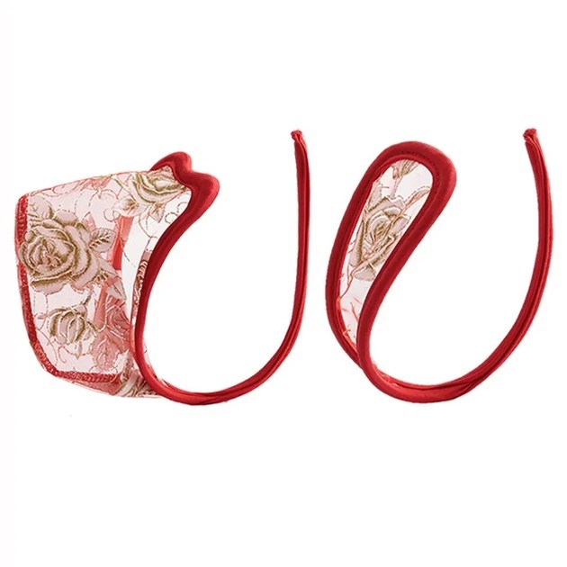 Herren- und Damen-String ohne Träger in Rot — Komfort und Stil